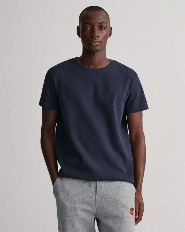 T-Shirt mit Waffelstruktur