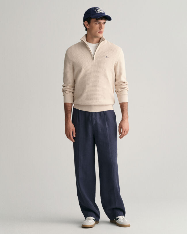 Strukturierter Troyer aus Baumwolle