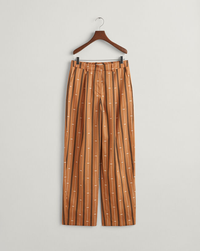 Relaxed Fit Monogram Hose mit Streifen