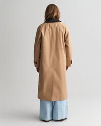 Kurzmantel mit Lederkragen