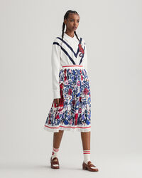 Tiger Floral Faltenrock