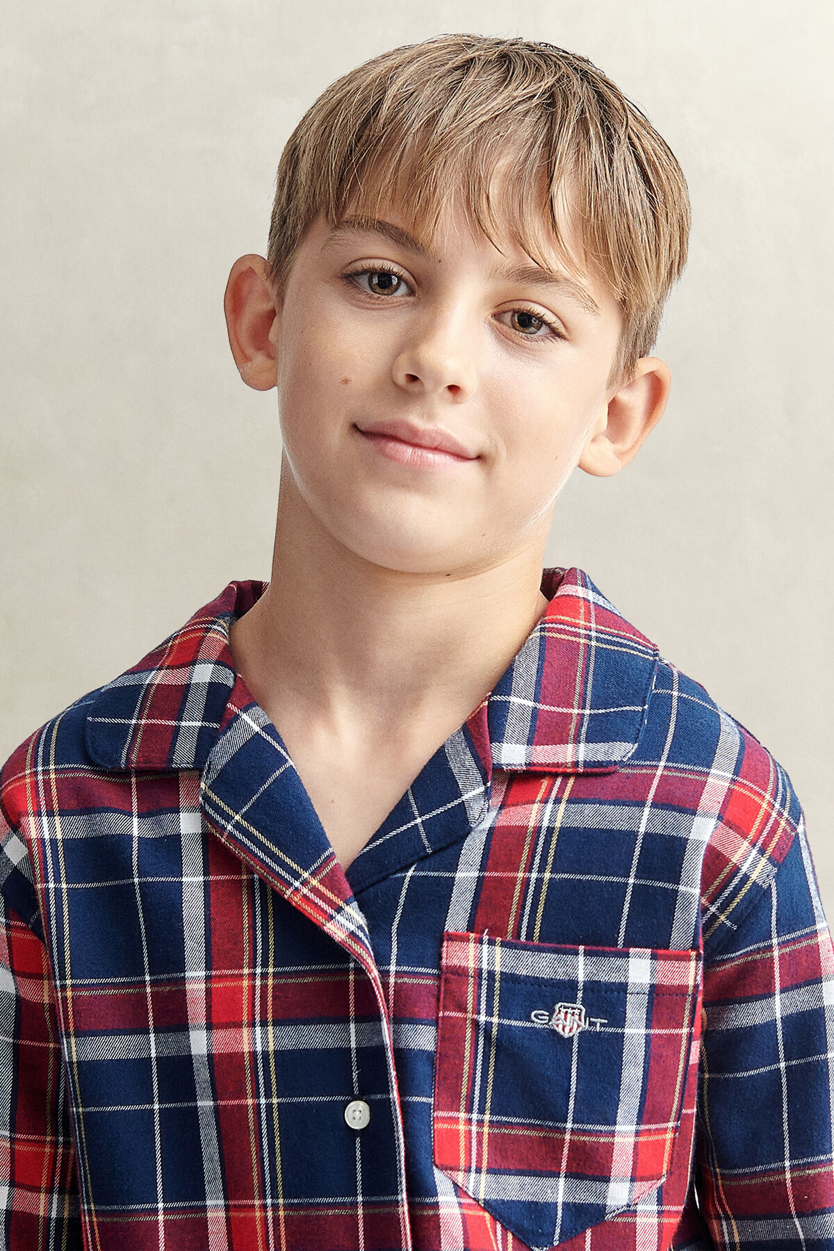 Teen Boys Flanellpyjama — EVENING BLUE