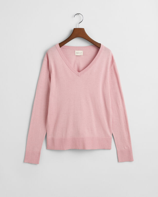 Feinstrick V-Neck Pullover