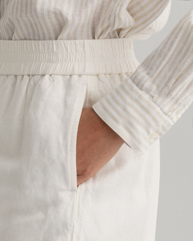 Leinen Viskose Schlupfshorts