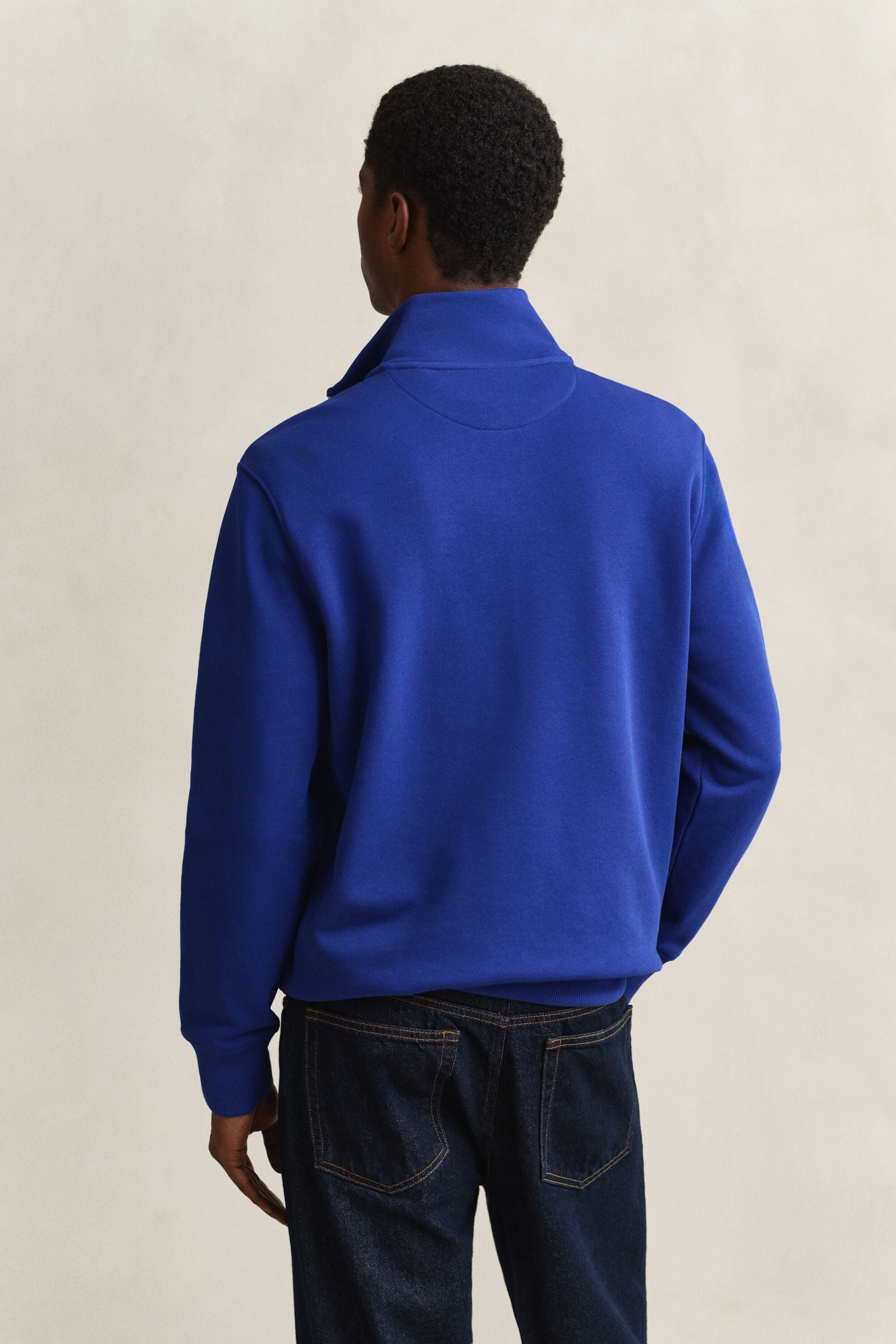 Shield Sweatshirt mit halblangem Reißverschluss