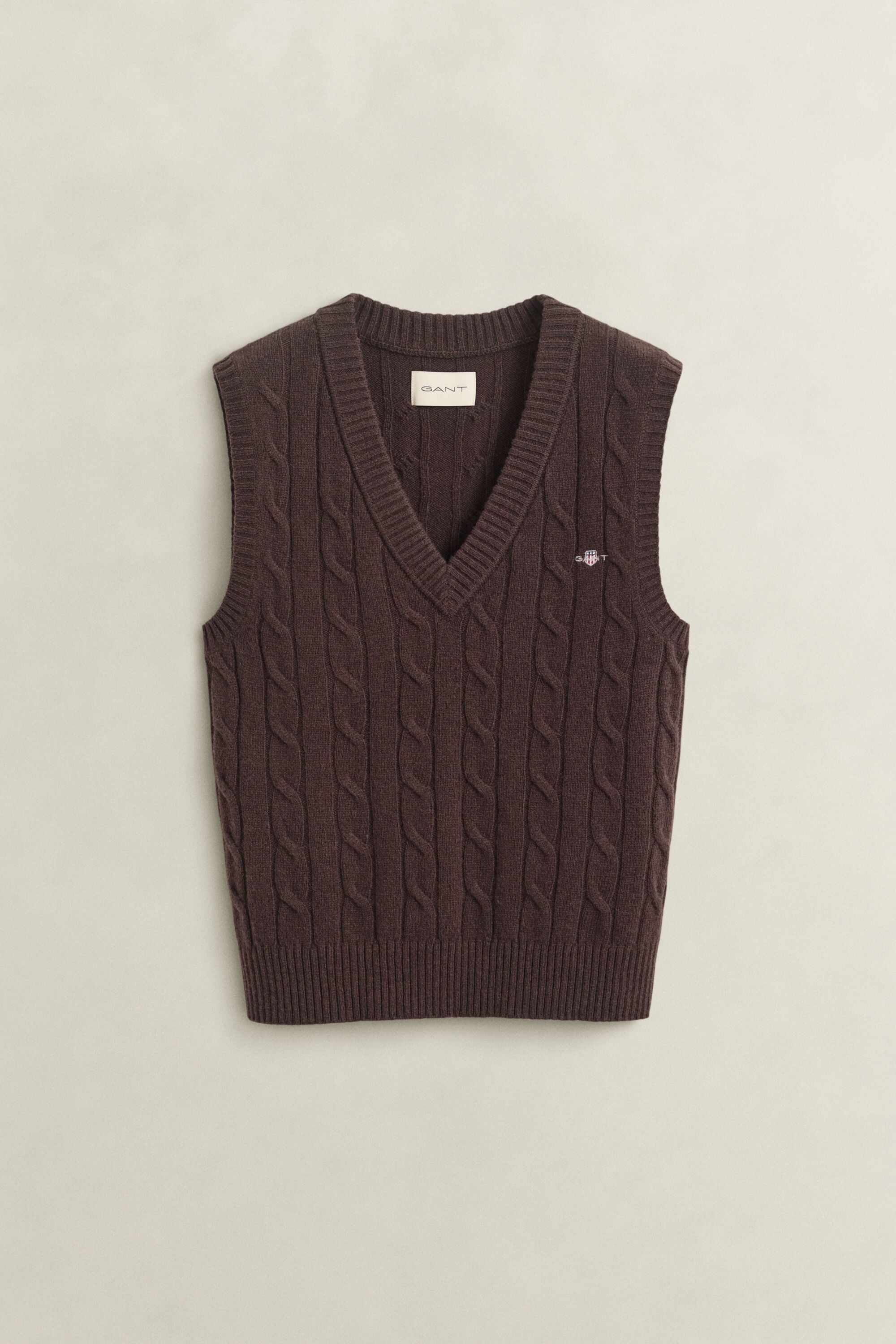 Zopfstrick Pullunder aus Lambswool