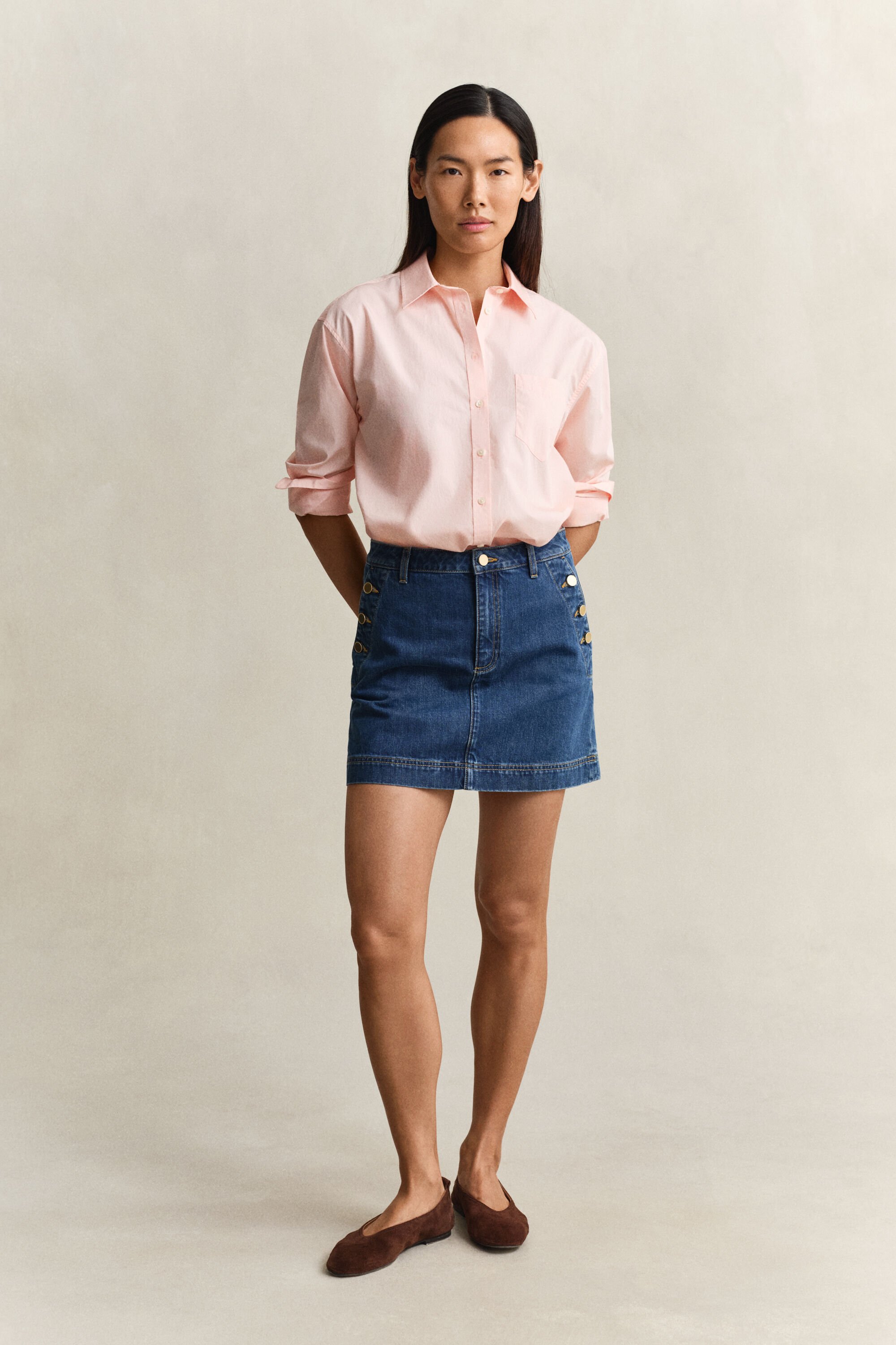 Regular Fit Classic Popeline Bluse