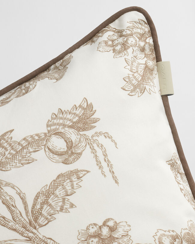 Sateen Kissenhülle mit Baum-Print