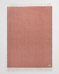 Wolldecke mit Fischgrätmuster