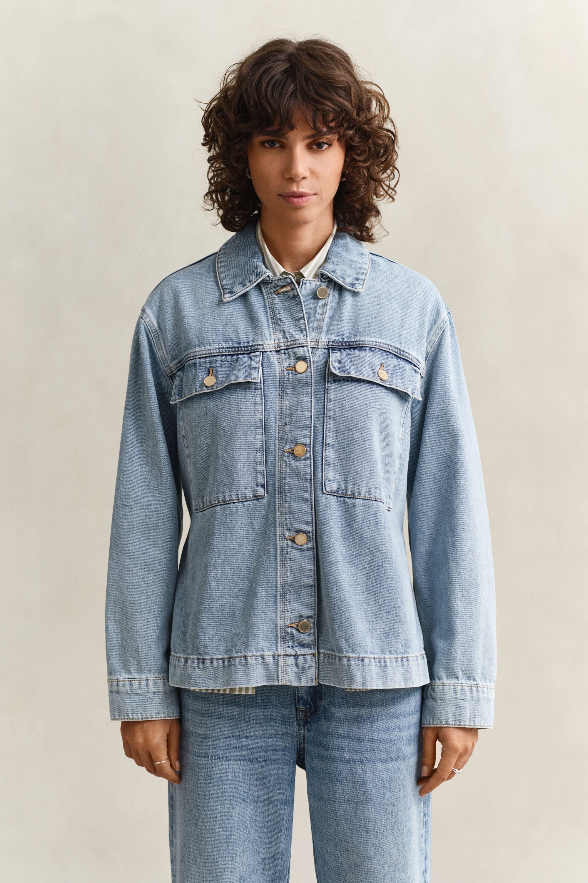 Jeansjacke zum Binden