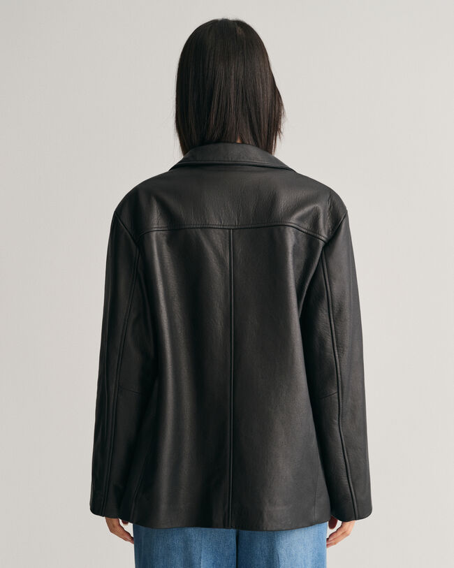 Blazerjacke aus Leder