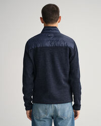 Leicht wattierte Mixed Media Jacke