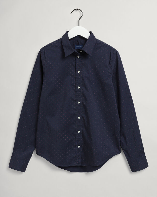 Tech Prep&trade; Polka Dot Broadcloth Bluse