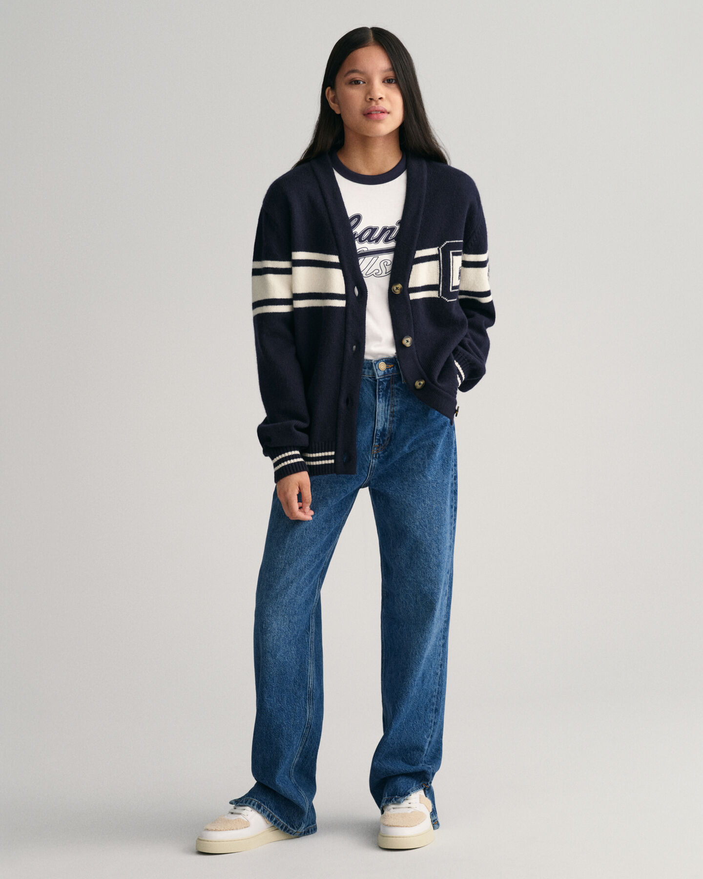 Teen Girls GANT Varsity Strickjacke