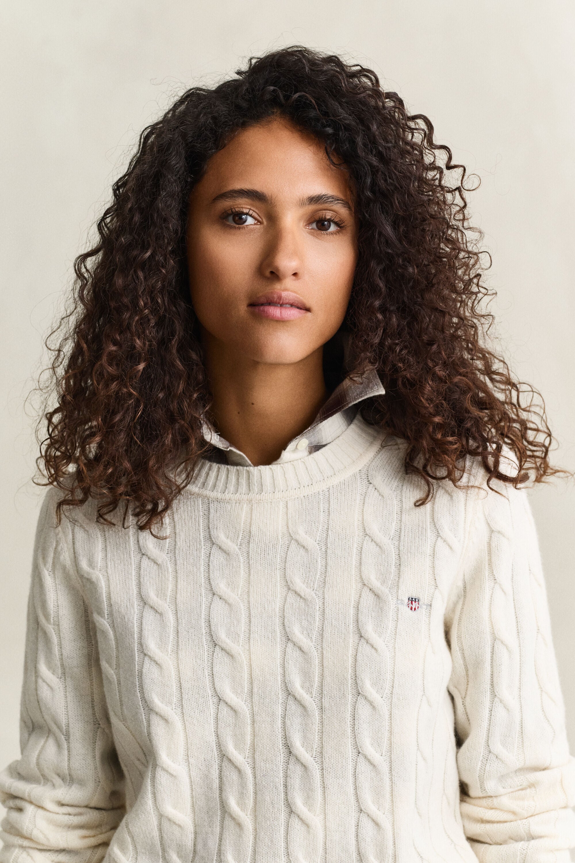 Zopfstrickpullover aus Lambswool