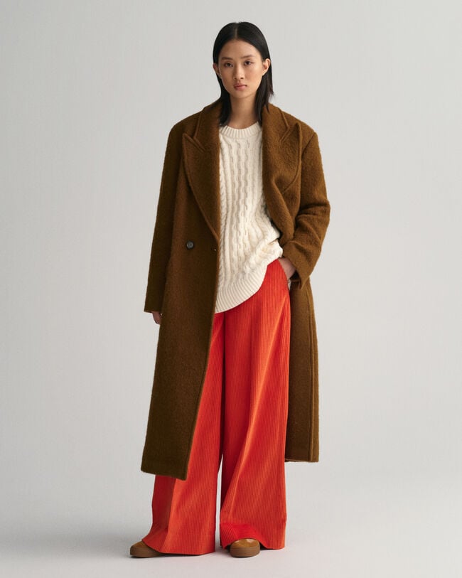 Oversized Zopfstrick Rundhalspullover