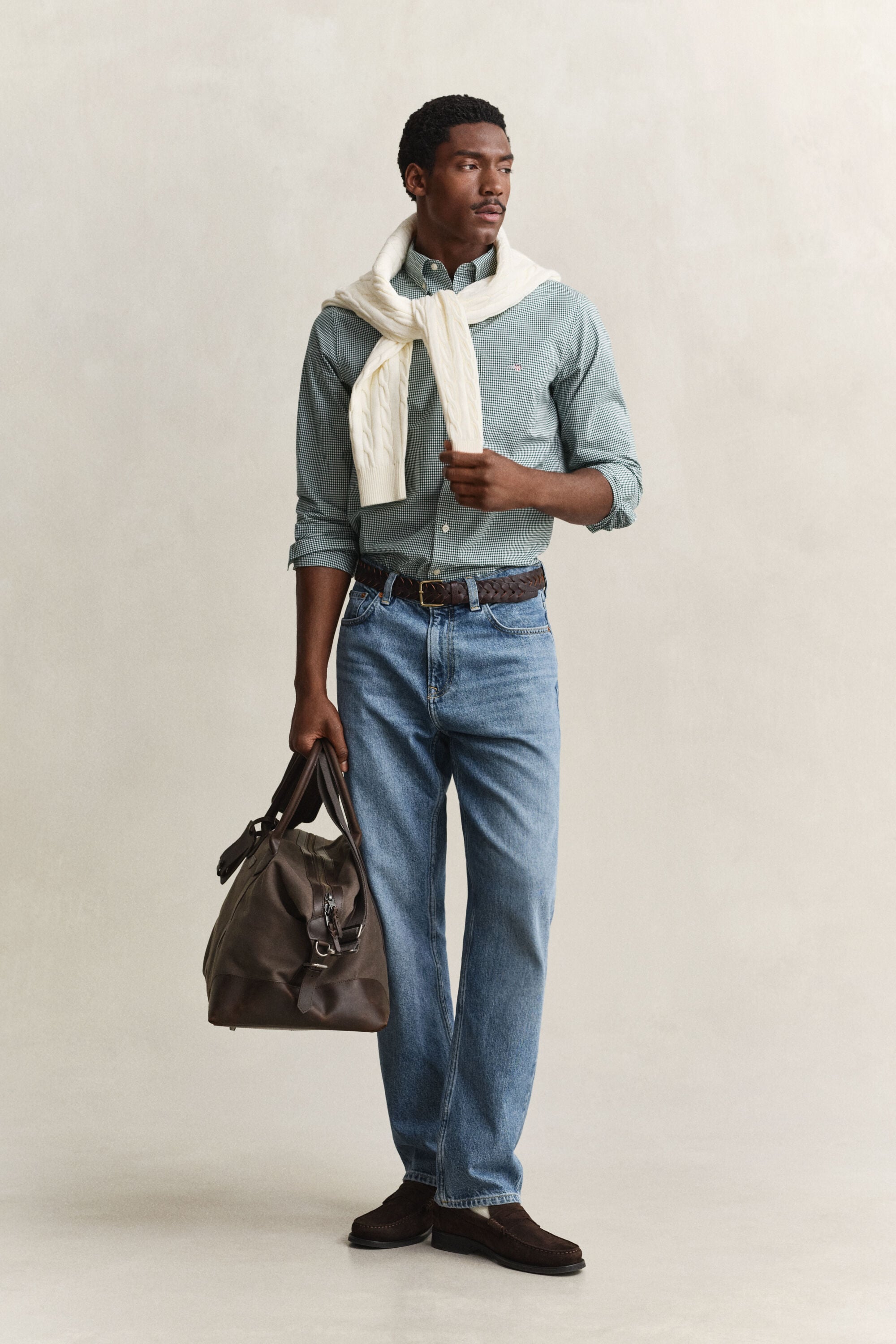 Gingham Classic Popeline Hemd