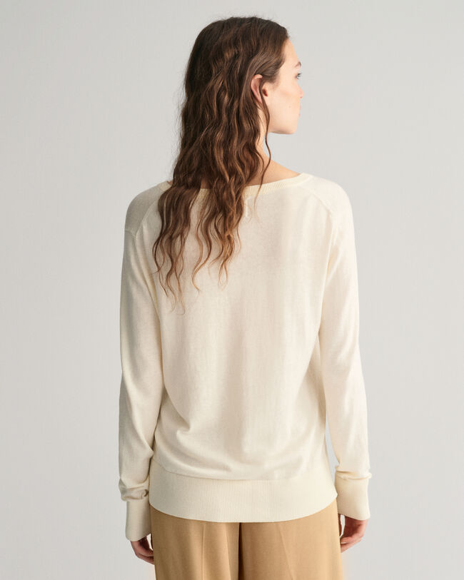 Feinstrick V-Neck Pullover