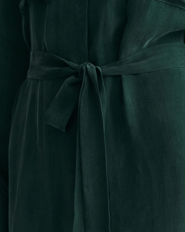 Relaxed Fit Utility Hemdblusenkleid