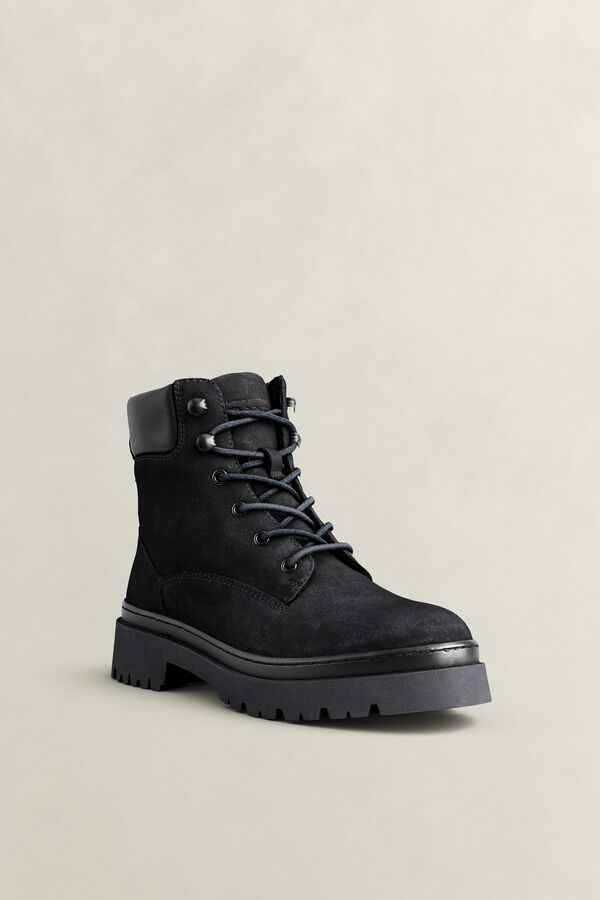 Aligrey Lederstiefel — BLACK