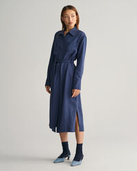 Hemdblusenkleid mit Tasche