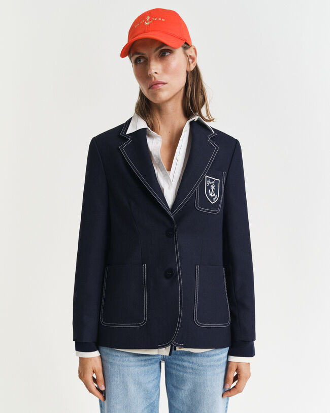 Bullion Blazer mit Kontrastn&auml;hten