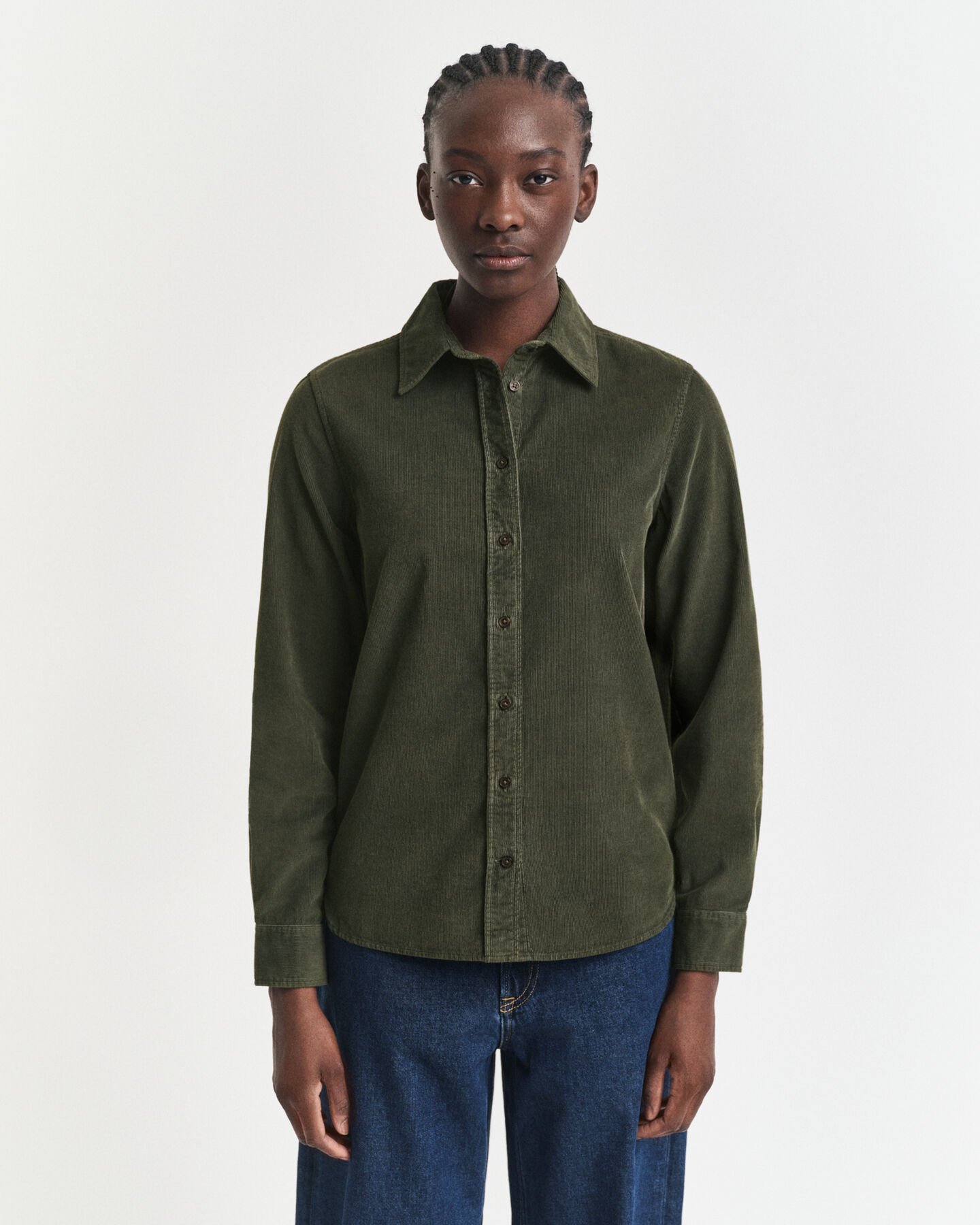 Regular Fit Cordbluse