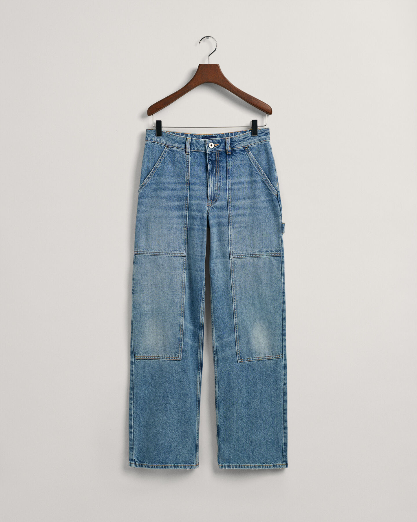 Cargo Jeans mit weitem Bein