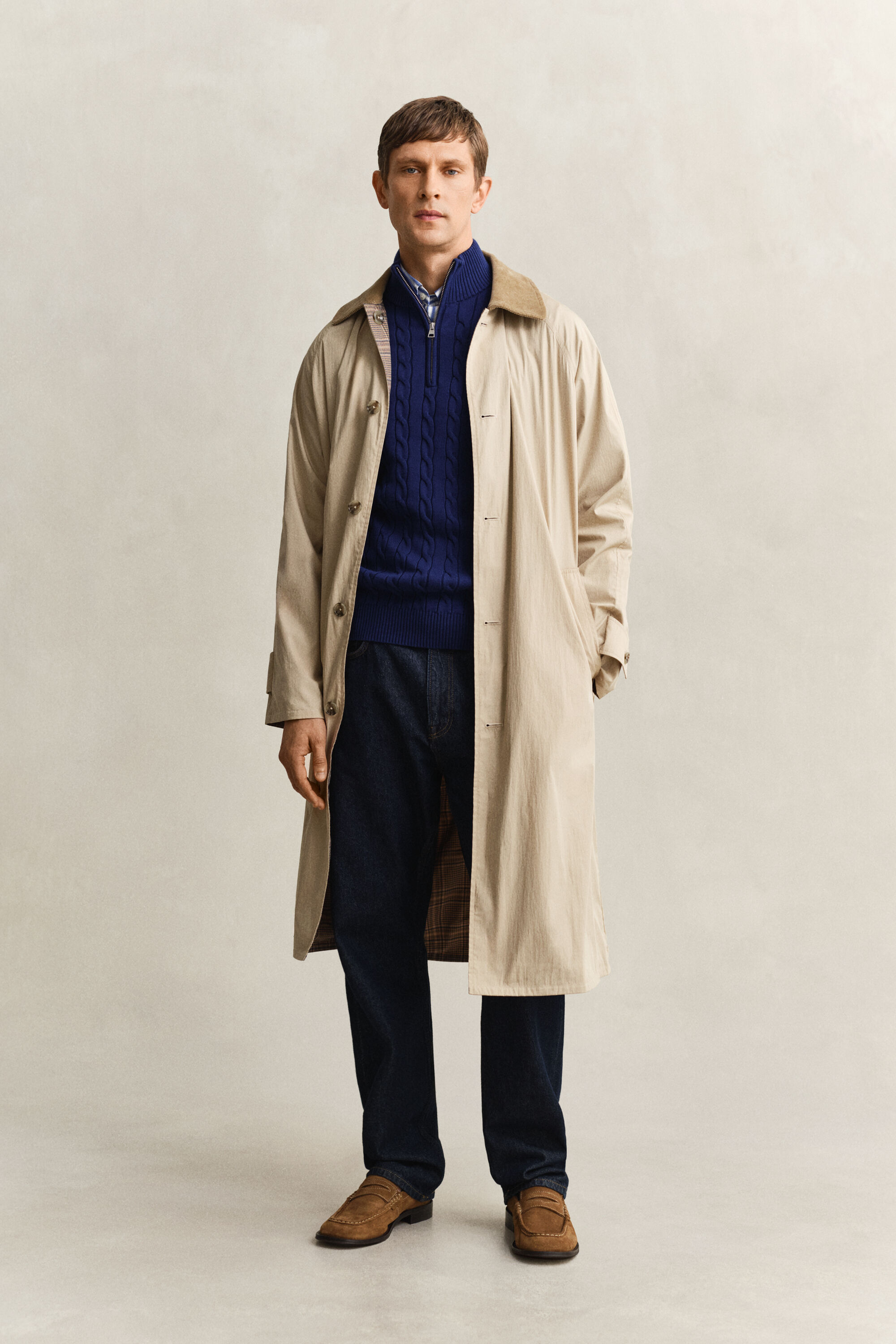 Zopfstrick Troyer aus Baumwolle