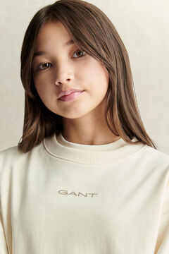 Teen Girls Oversized Sweatshirt — CREAM 4