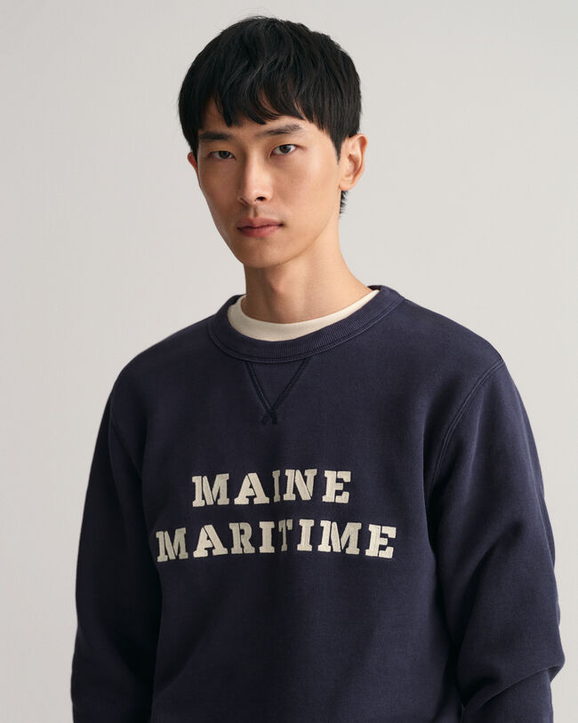 Maritime Rundhals-Sweatshirt