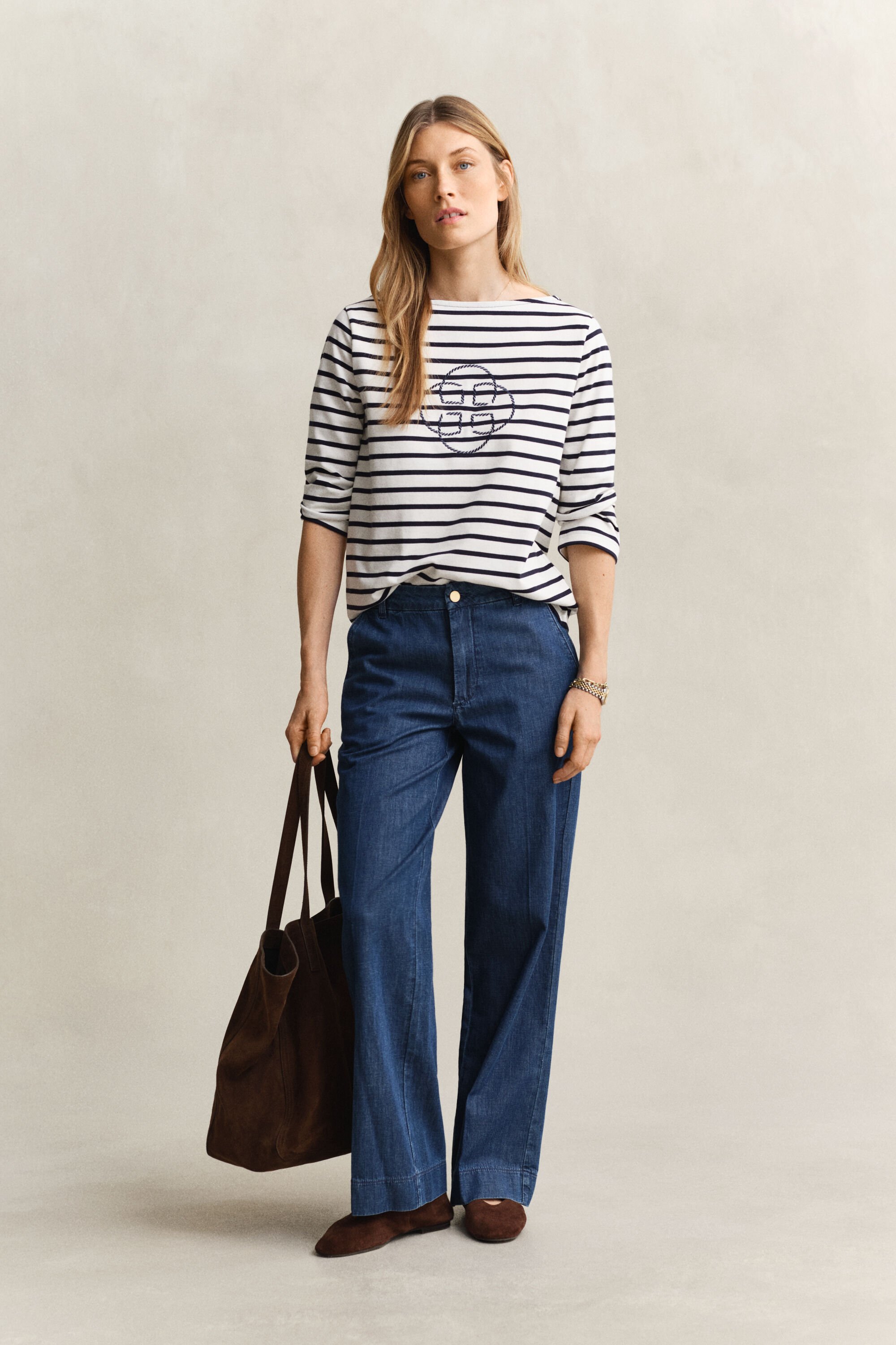 Shirt mit Dreiviertelärmeln