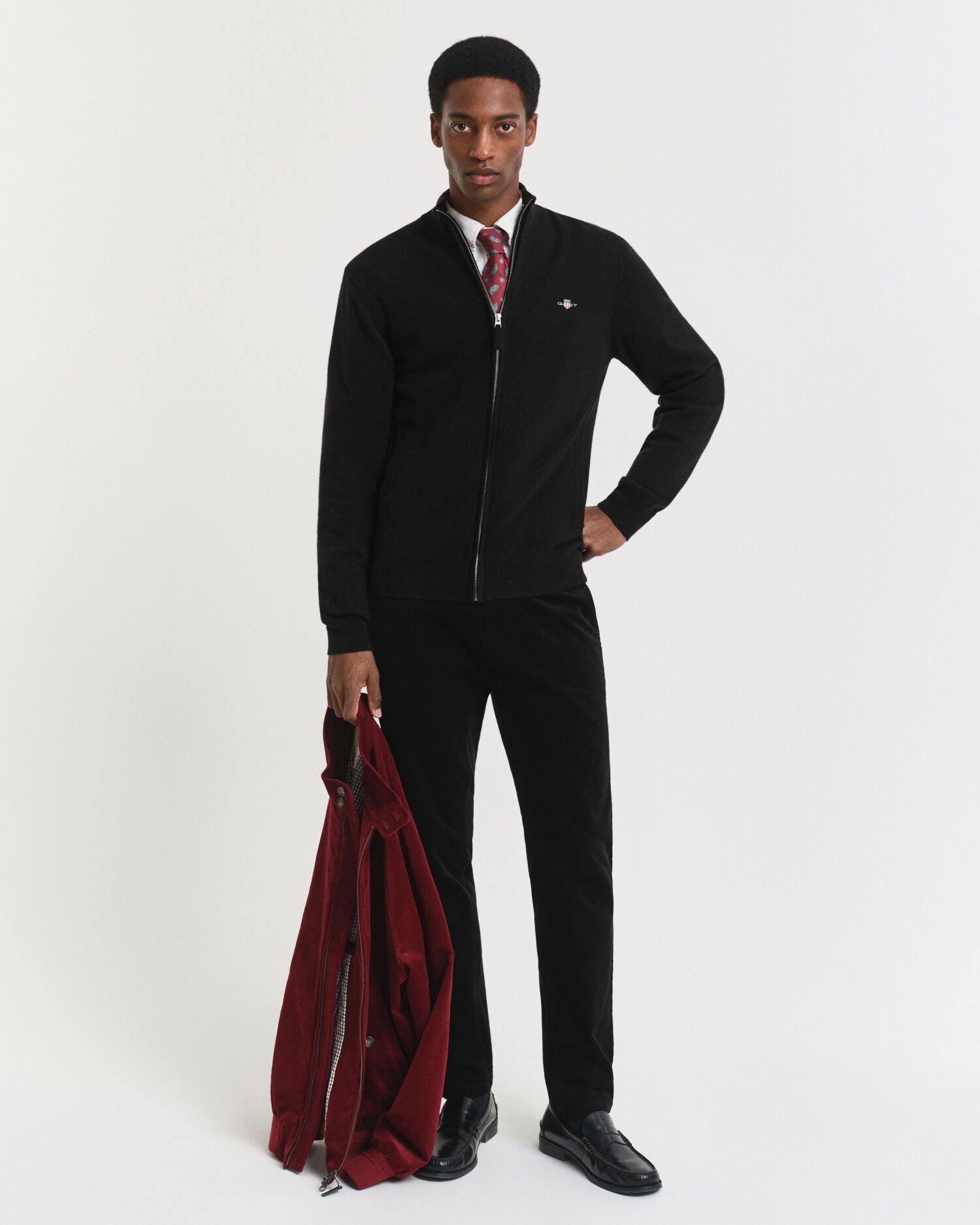 Slim Fit Cord Chinohose