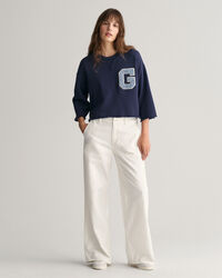 Verk&uuml;rztes G Badge Kurzarm Sweatshirt