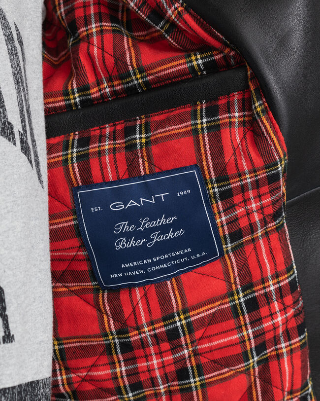 Bikerjacke aus Leder