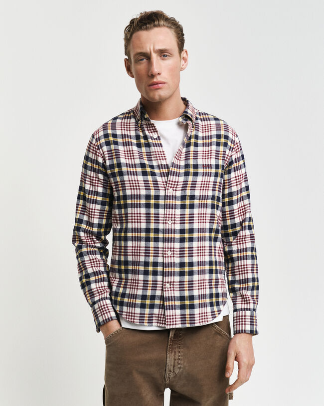 Regular Fit Tartan Flanellhemd