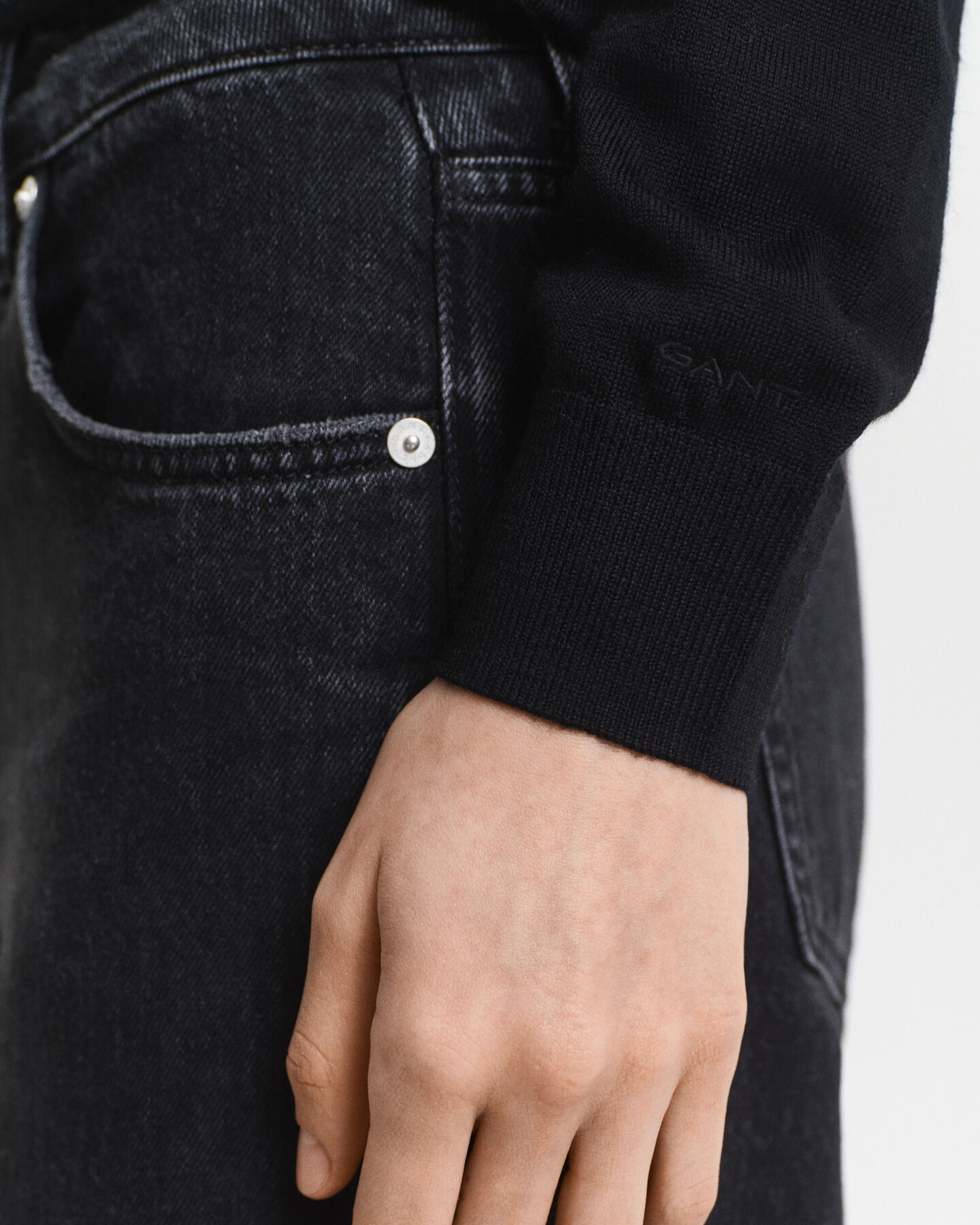 Rundhalspullover aus extra feiner Merinowolle