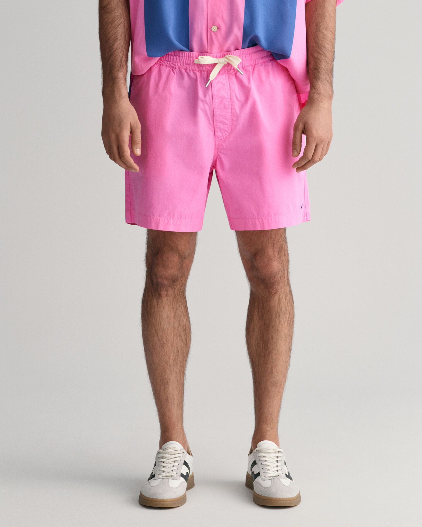 Baumwoll-Shorts mit Kordelzug