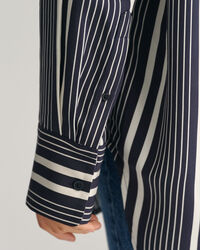 Relaxed Fit Bluse mit Streifen-Print