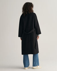 Handgen&auml;hter Mantel mit G&uuml;rtel