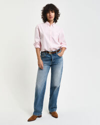 Relaxed Fit Luxury Oxford-Bluse