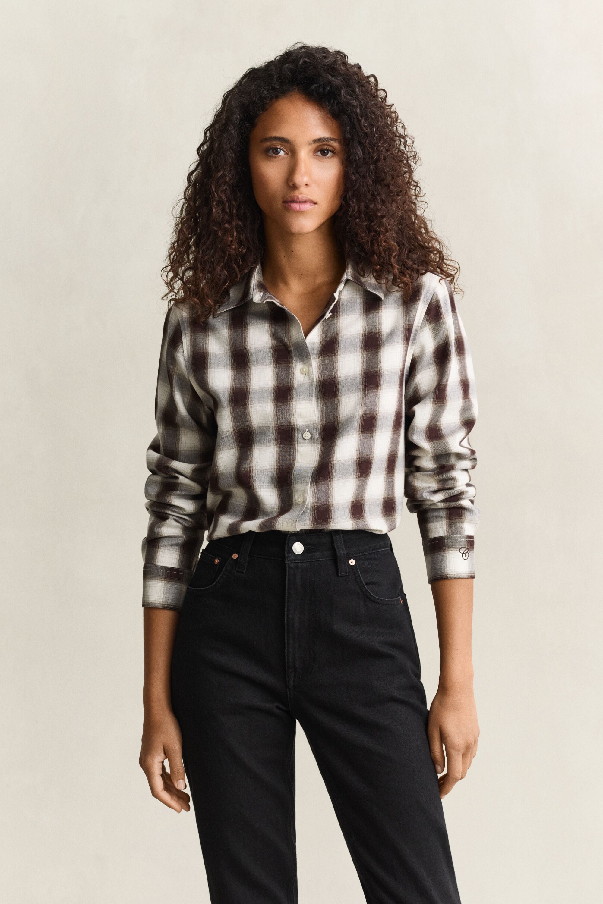 Regular Fit Flanellbluse