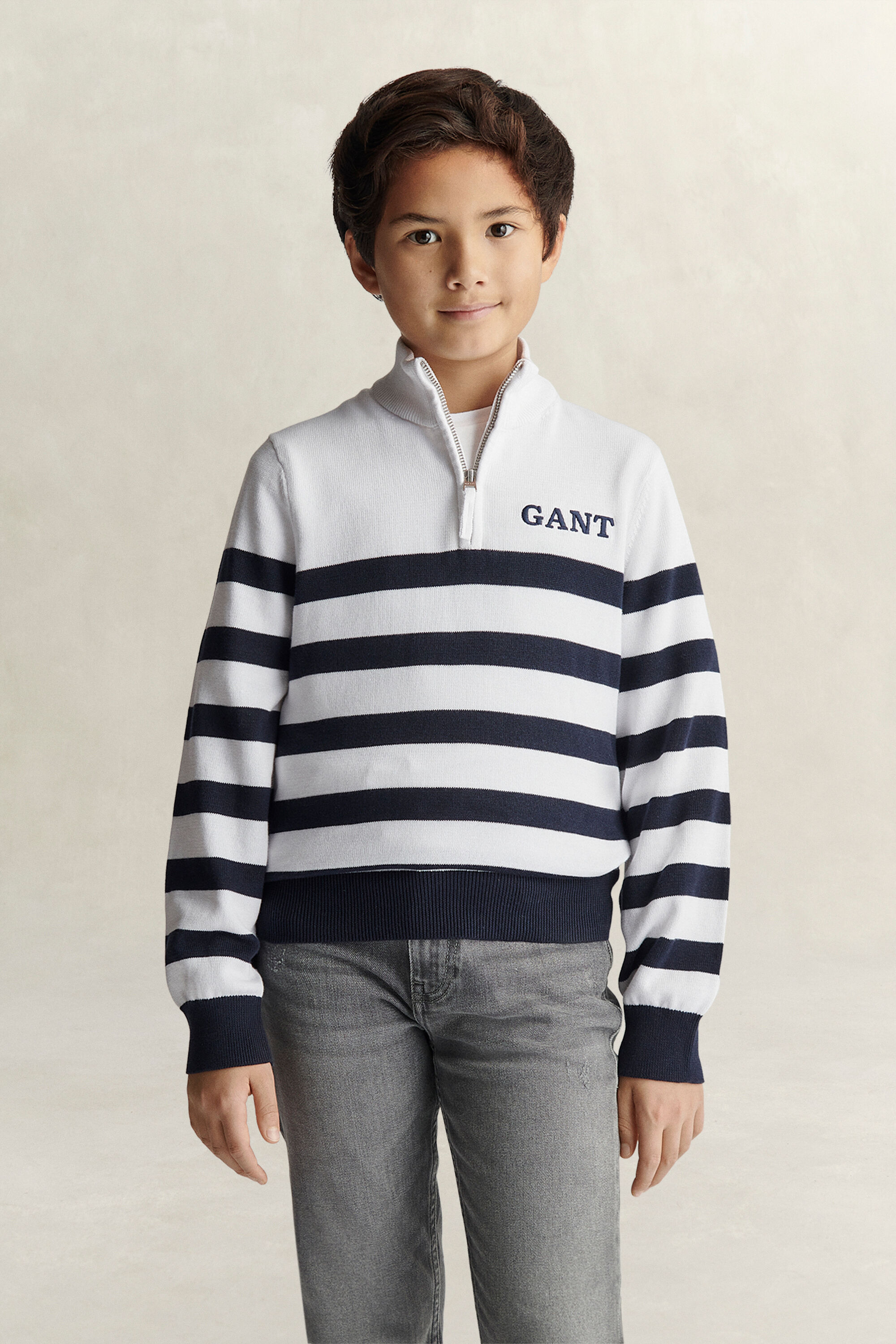 Teen Boys Breton Striped Sweater