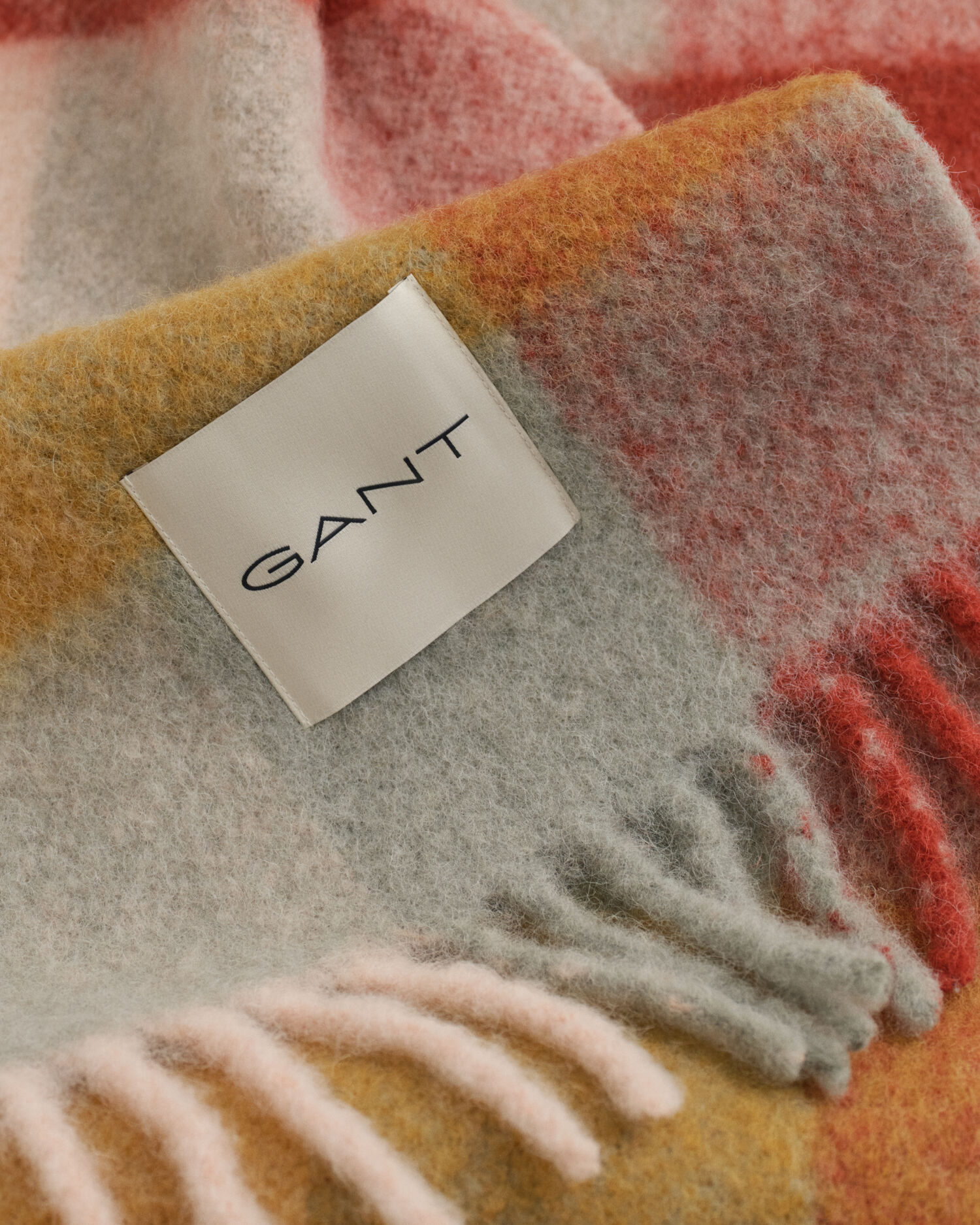 Karierter Schal aus Alpaka-Woll-Gemisch