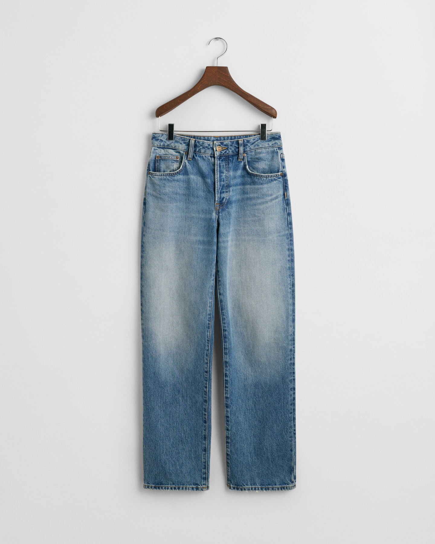 Rigid Jeans mit geradem Bein