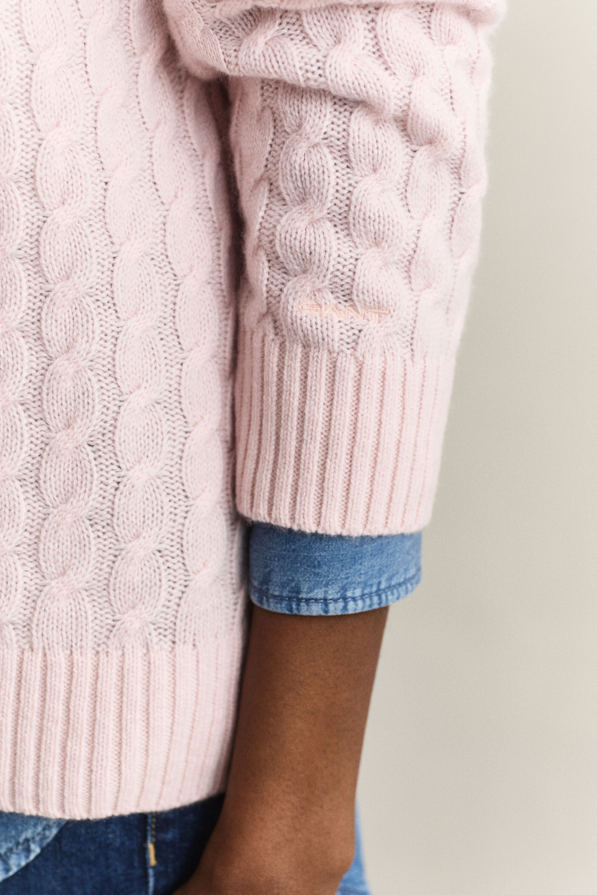 Zopfstrickpullover aus Kaschmir