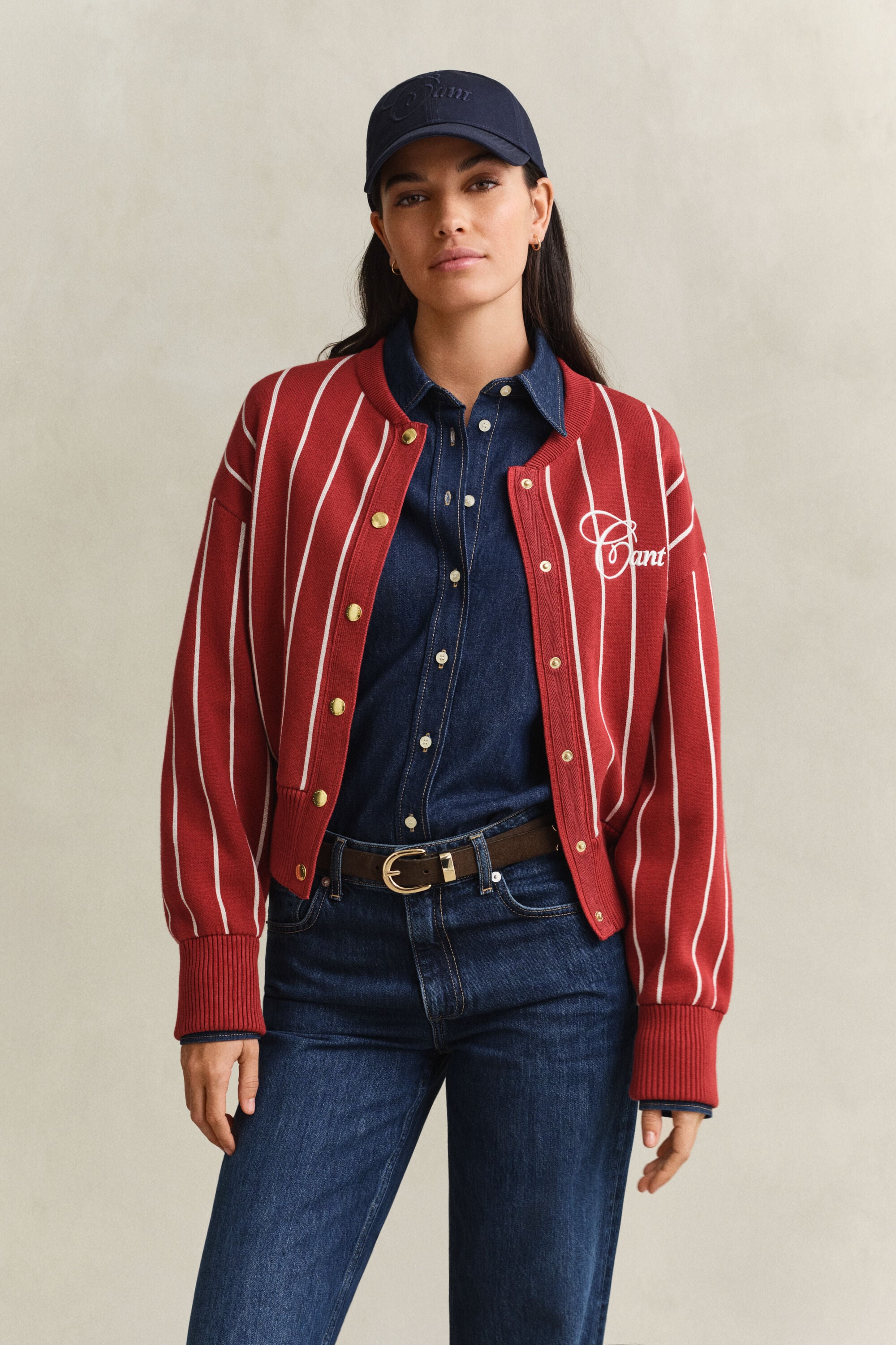 Gestrickte Gant Varsity Jacke