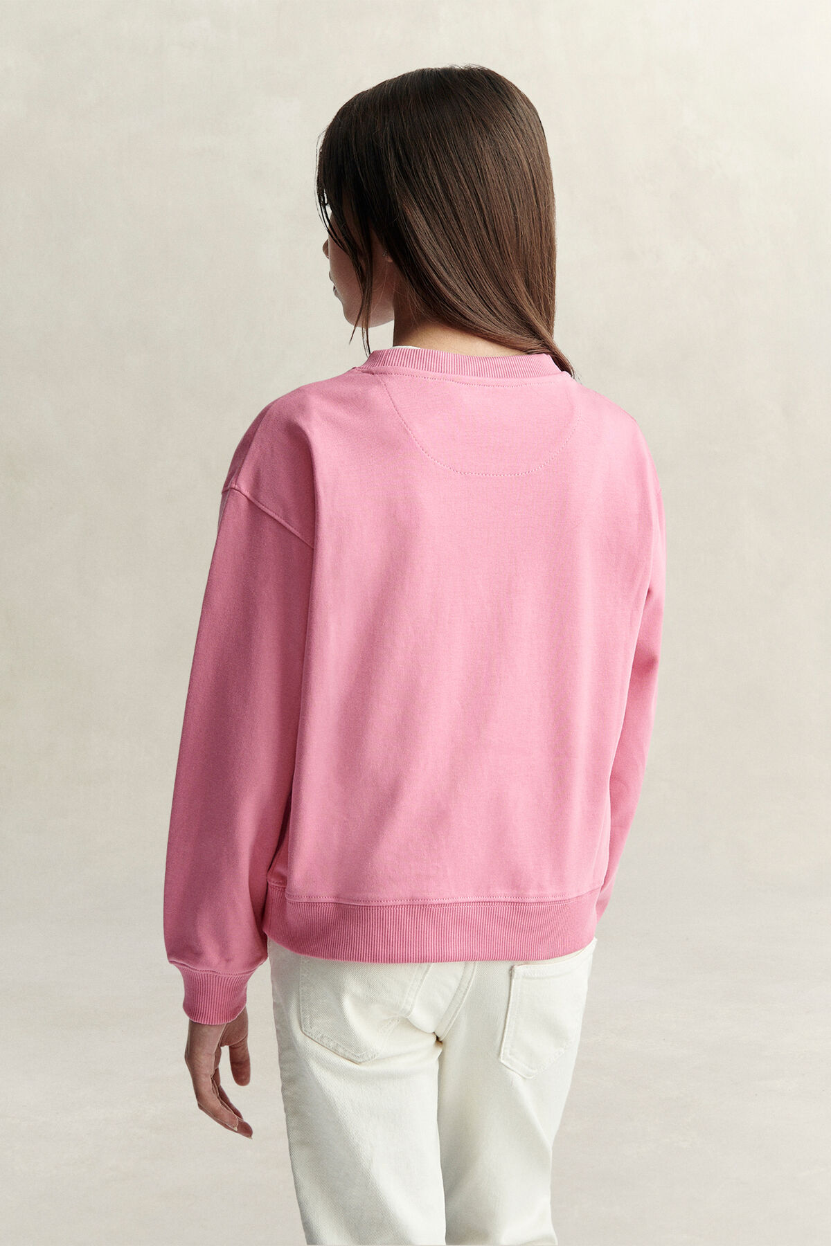 Teen Girls Oversized Sweatshirt — WILD PINK