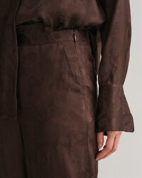 Lace Jacquard Hose mit weitem Bein