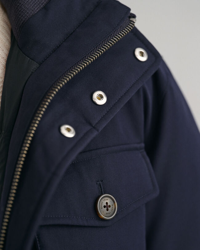 Wattierte Feldjacke aus Flanell